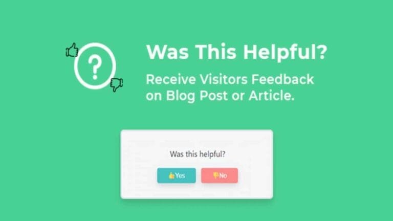 Was This Helpful plugin