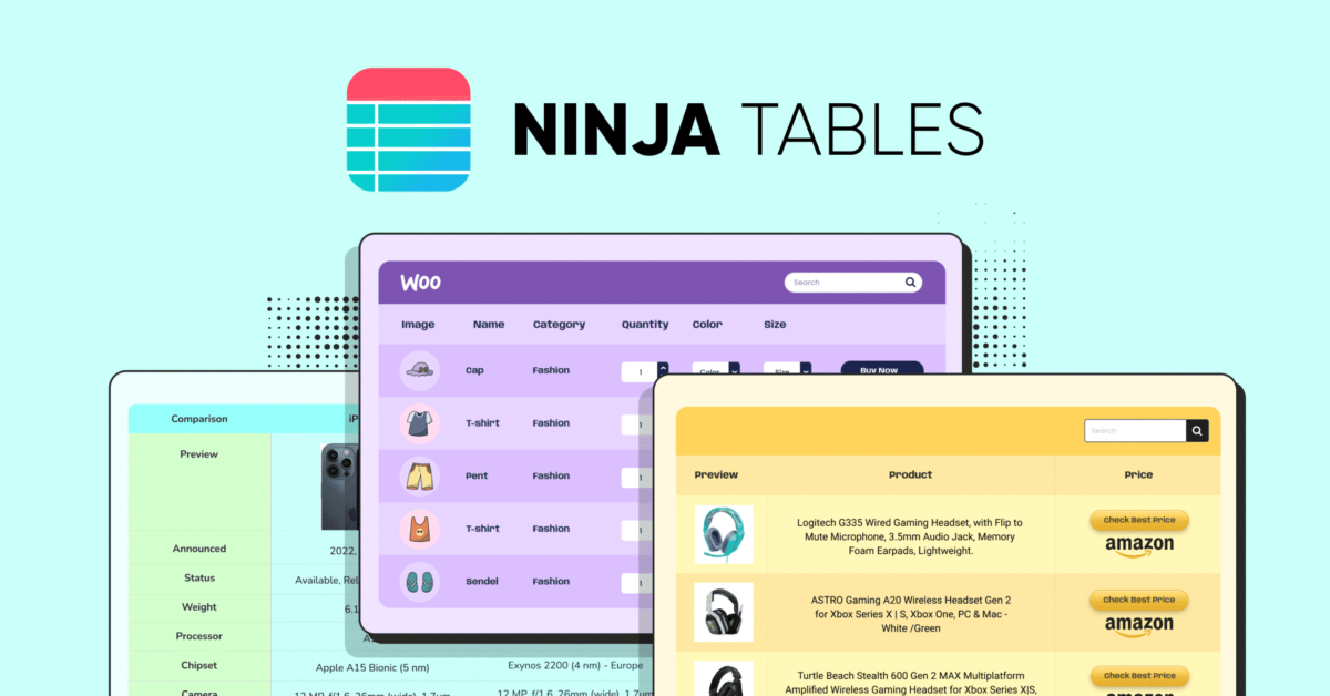 Ninja-table-ft Ninja Tables