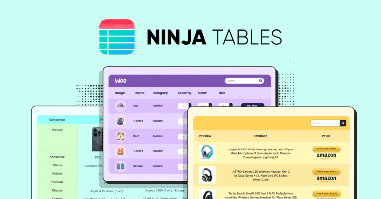 Ninja Tables